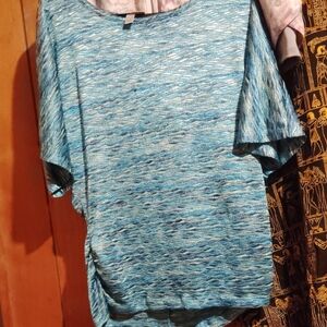 Dress Barn Blue Patterned Blouse